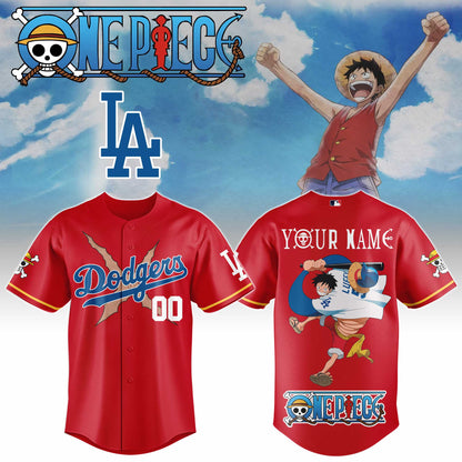 LA Straw Hat Limited Editon Baseball Jersey – Red Edition
