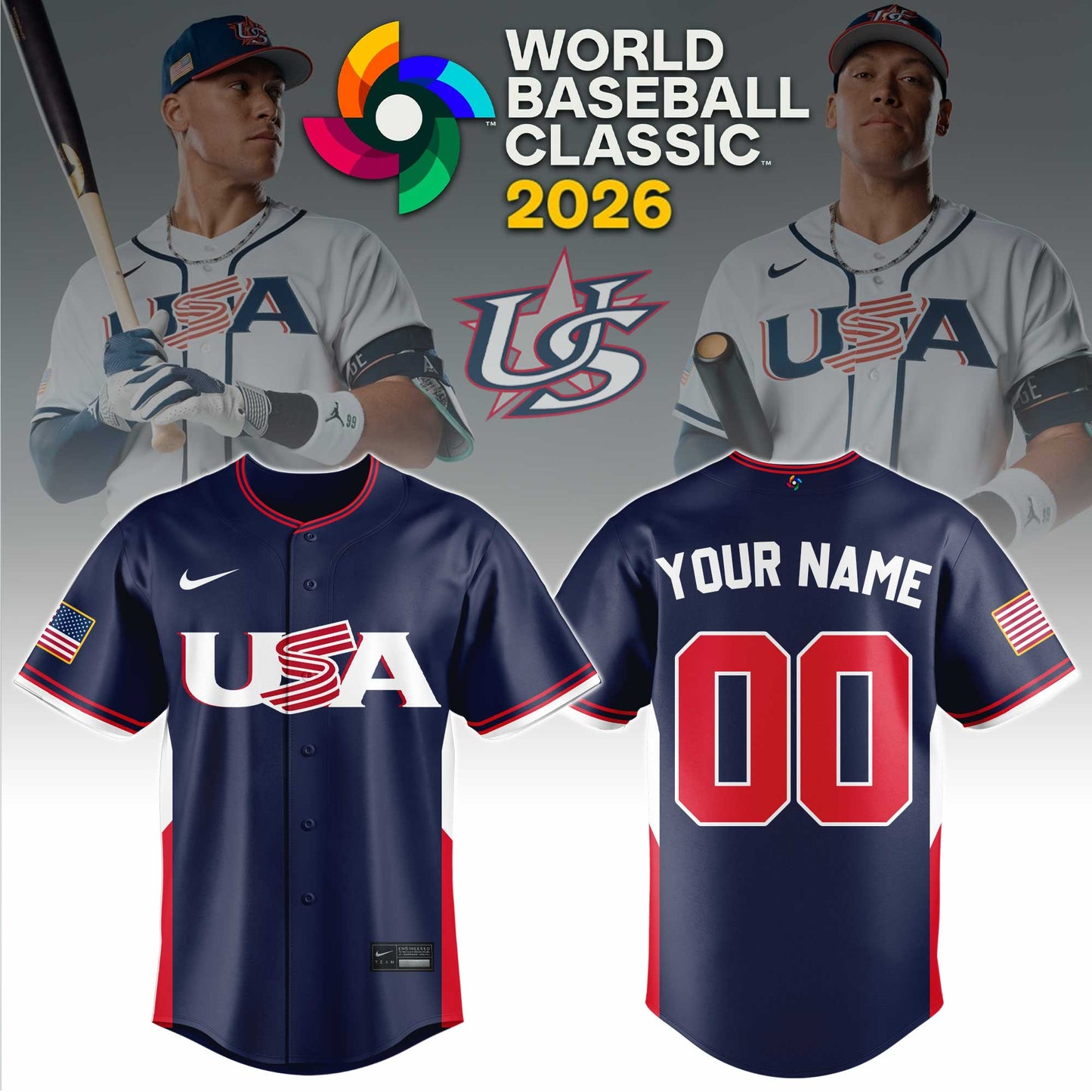 USA World Baseball Classic Jersey Ver 2