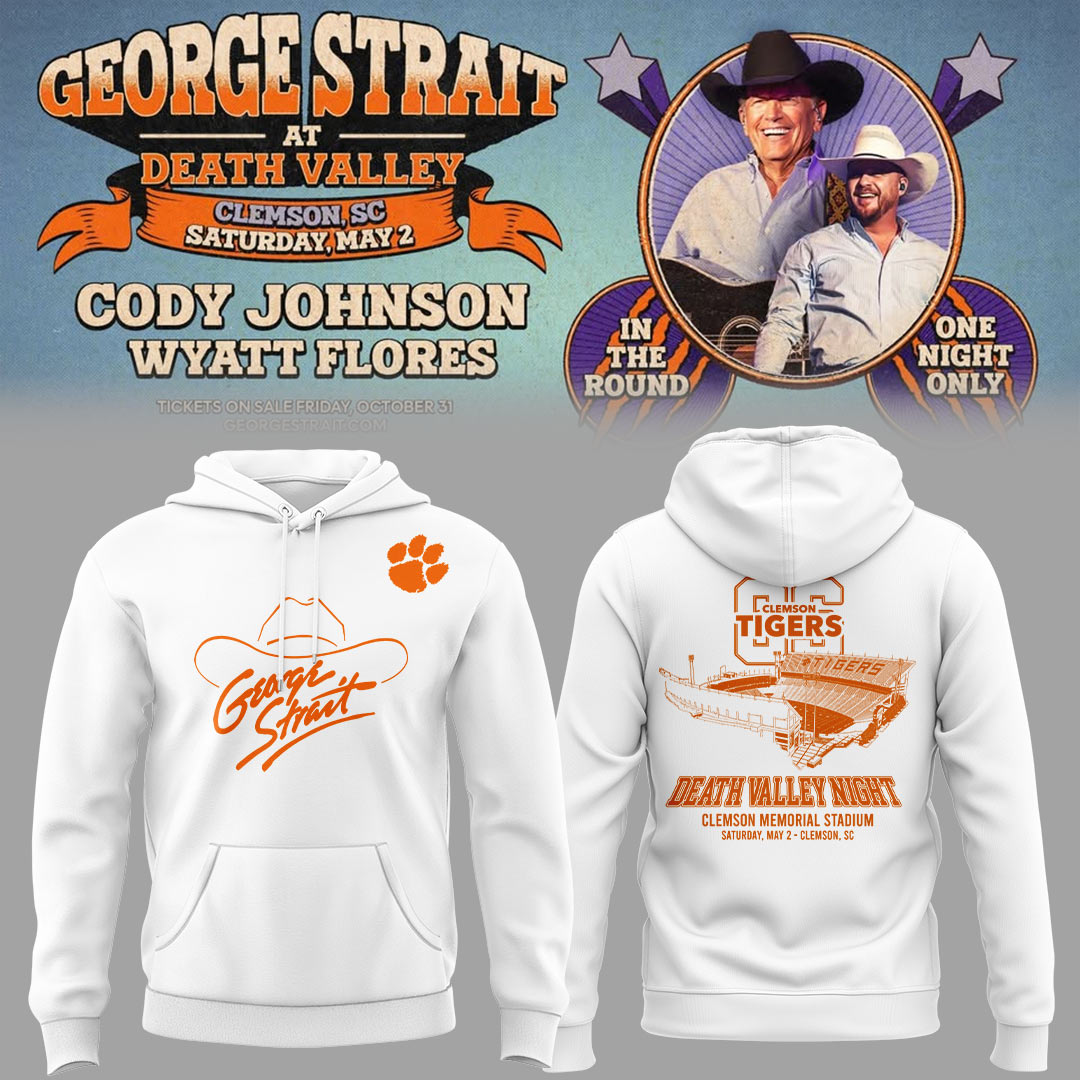 G.Strait 2026 “One-Night Only” Concert at Clemson Memorial Stadium 🤠🎸🐾Hoodie