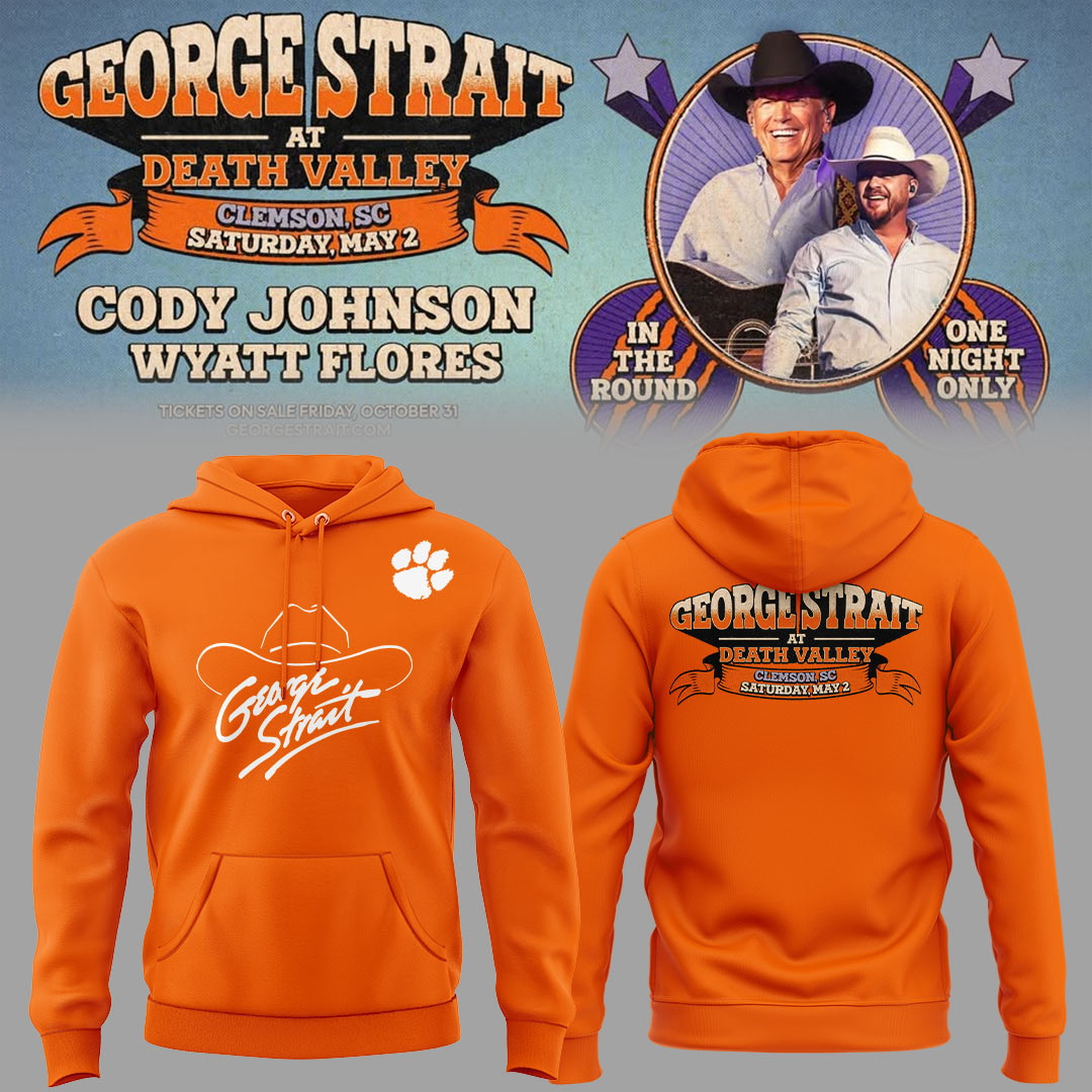 G.Strait 2026 “One-Night Only” Concert at Clemson Memorial Stadium 🤠🎸🐾Hoodie