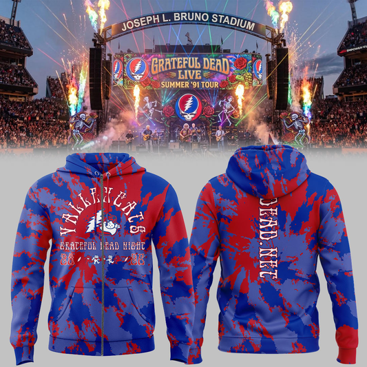 Limited Edition Tri-City ValleyCats x Grateful Dead Night Zip Hoodie-KC05262611