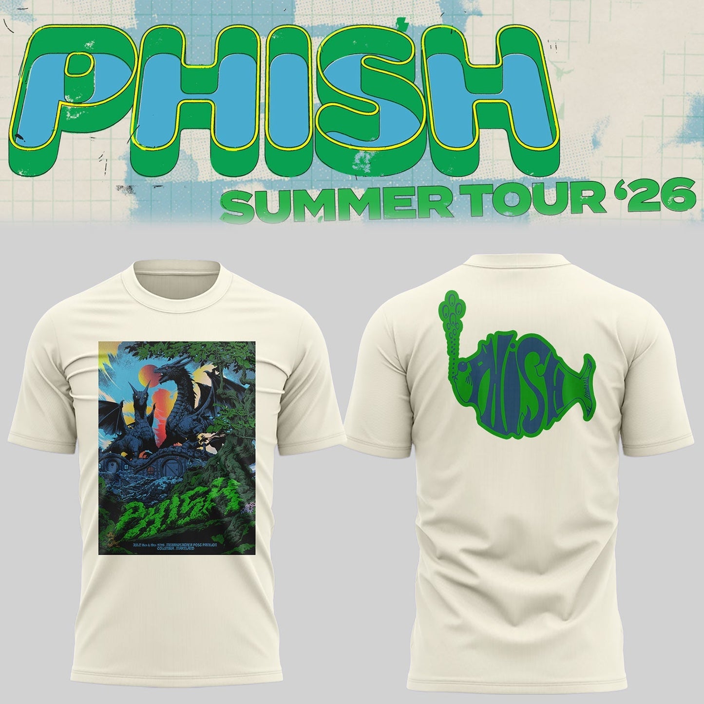 Limited Edition Summer Tour 2026 🎸🐠 Shirt 1