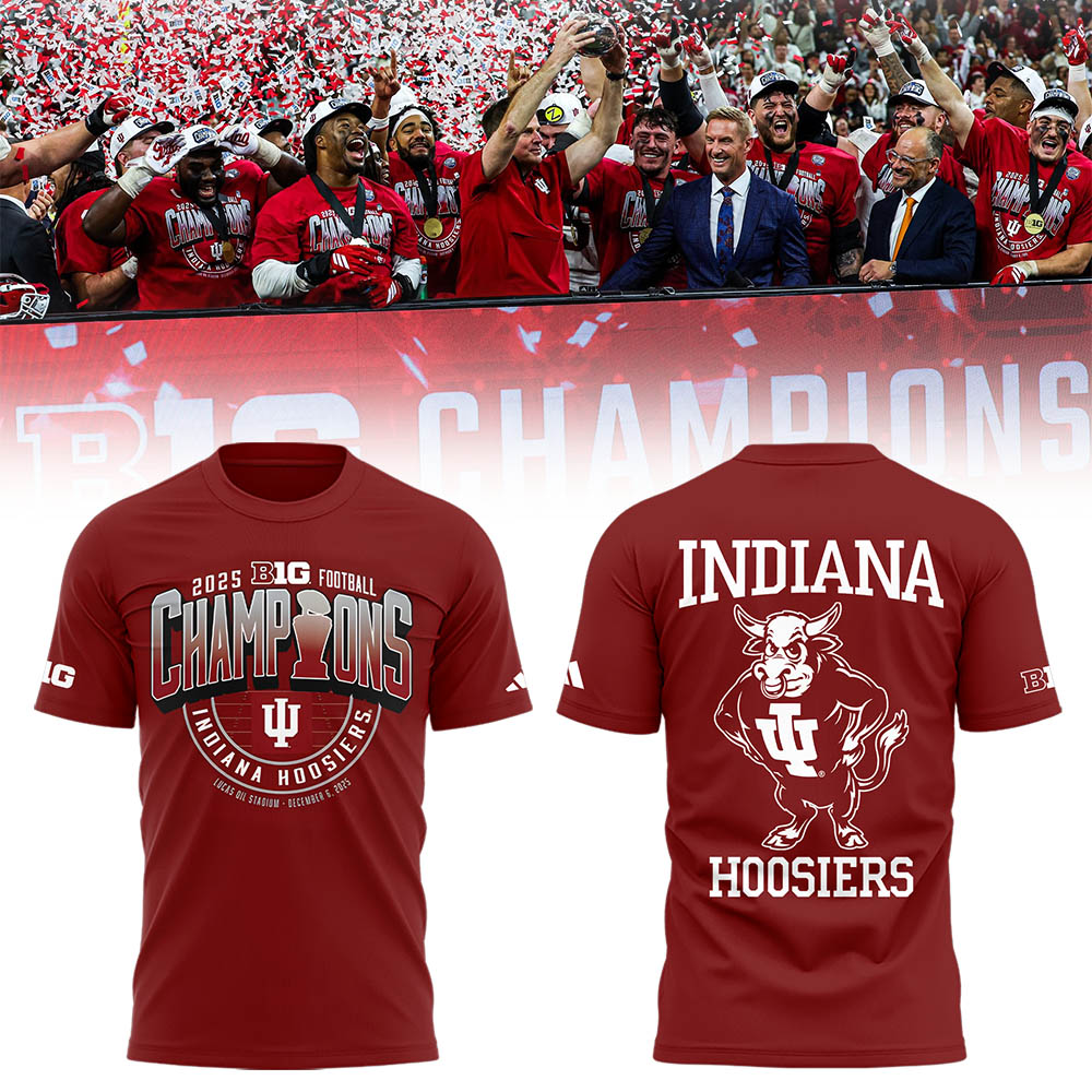 Indiana Football x BIG10 Champions 2025 TShirt