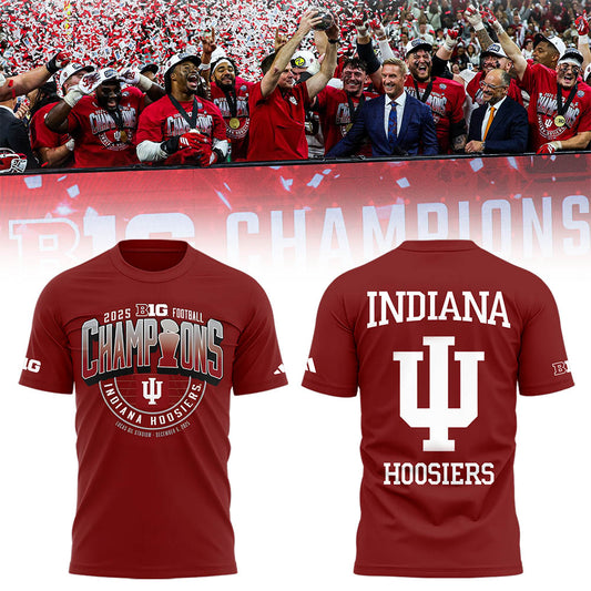 Indiana Football x BIG10 Champions 2025 TShirt