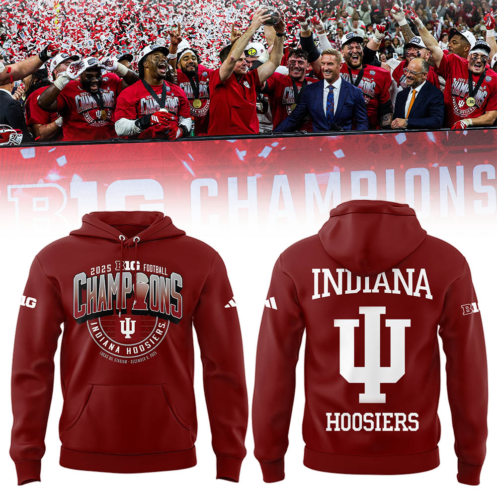 Indiana Football x BIG10 Champions 2025 Hoodie