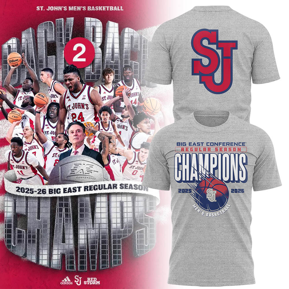 Limited St. John’s Men’s Basketball Back to Back BIG EAST Regular Season Champions Hoodie