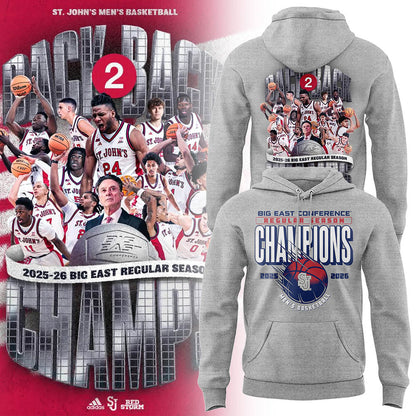 Limited St. John’s Men’s Basketball Back to Back BIG EAST Regular Season Champions Hoodie