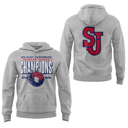 Limited St. John’s Men’s Basketball Back to Back BIG EAST Regular Season Champions Hoodie