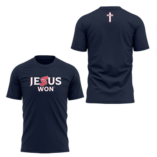Limited Edition USA Baseball “Jesus Won” Tshirt
