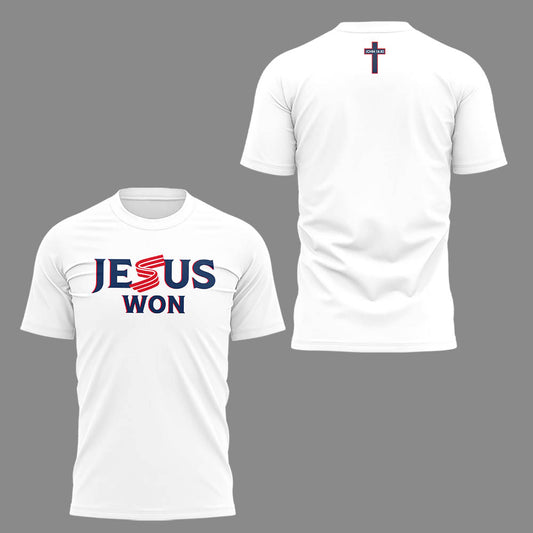 Limited Edition USA Baseball “Jesus Won” Tshirt
