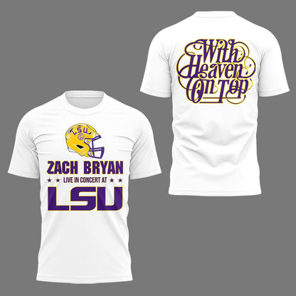 Limited Zach “With Heaven On Tour 2026.” at LSU TShirt-LL260328008