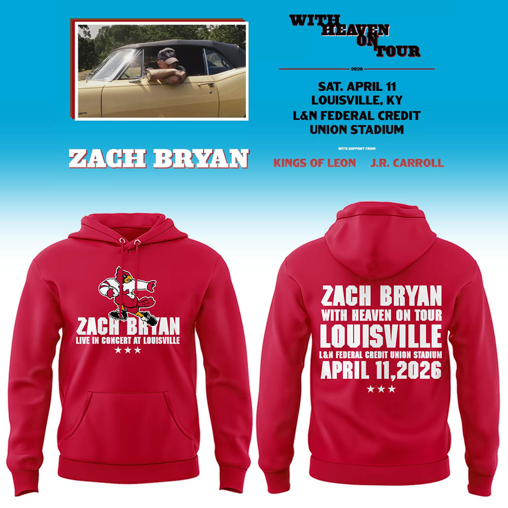 Limited Zach “With Heaven On Tour 2026.” at Louisville Hoodie-LL260410019