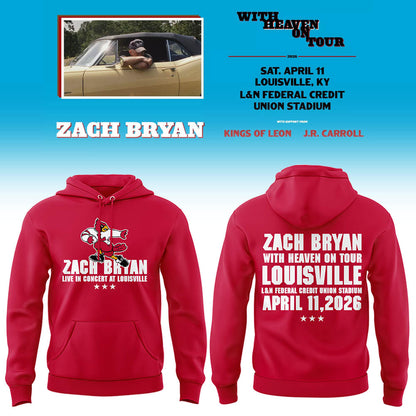 Limited Zach “With Heaven On Tour 2026.” at Louisville Hoodie-LL260410019