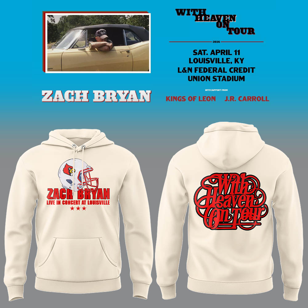 Limited Zach “With Heaven On Tour 2026.” at Louisville Hoodie-LL260410024
