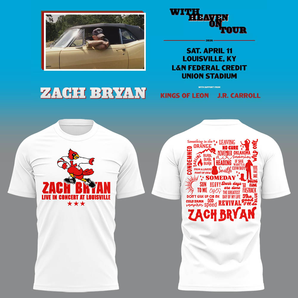 Limited Zach “With Heaven On Tour 2026.” At Louisville TShirt-LL260410028