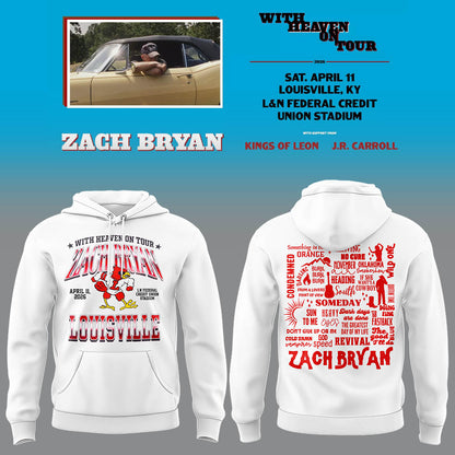 Limited Zach “With Heaven On Tour 2026.” at Louisville Hoodie-LL260410037