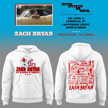 Limited Zach “With Heaven On Tour 2026.” at Louisville Hoodie-LL260410038