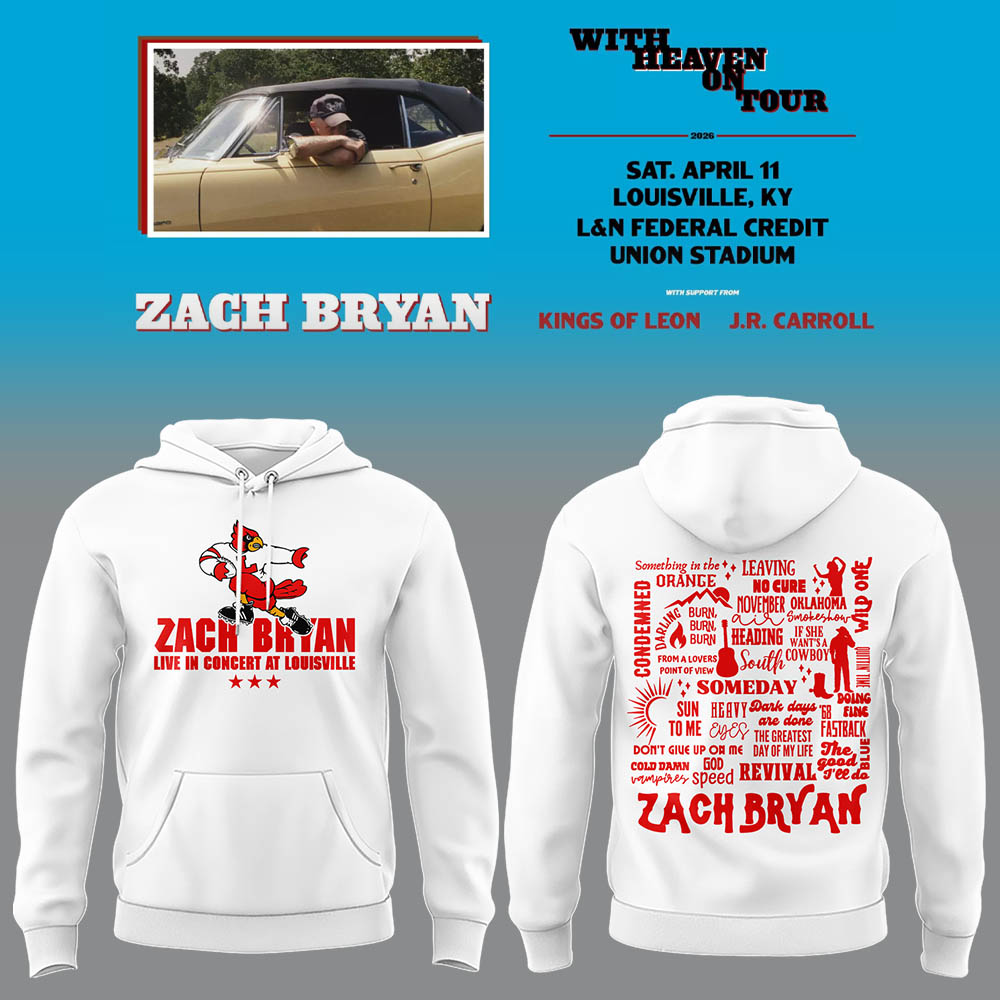 Limited Zach “With Heaven On Tour 2026.” at Louisville Hoodie-LL260410019