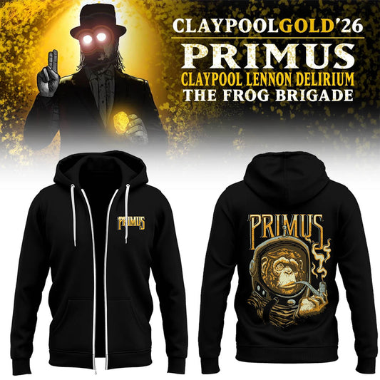 Limited Edition Claypool Gold Tour 2026 Zip Hoodie