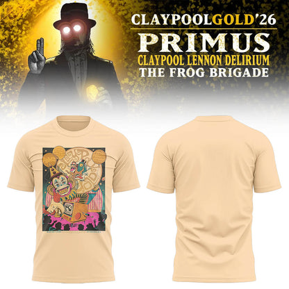 Limited Edition Claypool Gold Tour 2026 TShirt