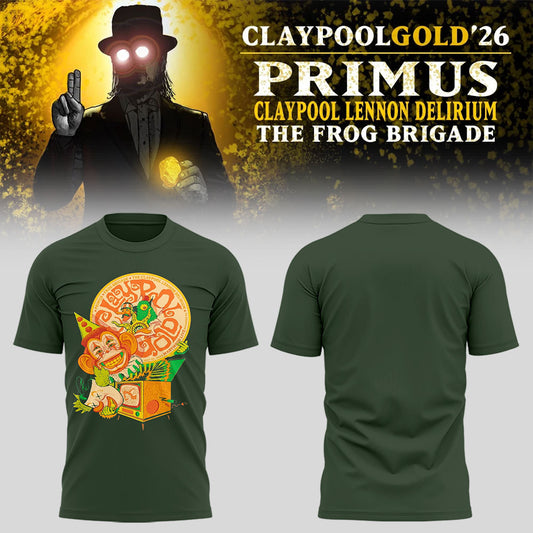 Limited Edition Claypool Gold Tour 2026 TShirt