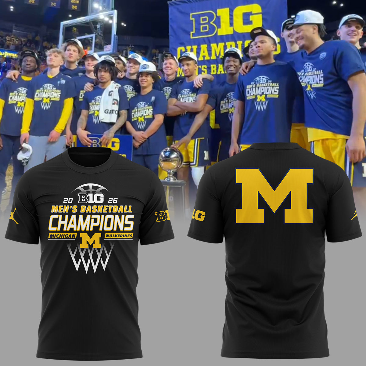 Limited Edition Michigan B10 MBB Champions Shirt-ND03092607