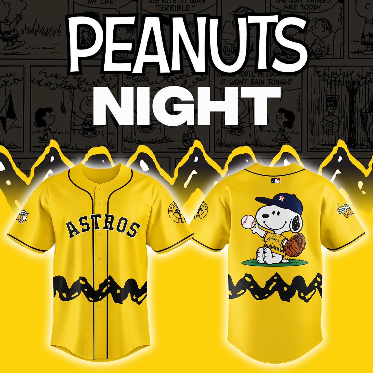 Astros x Peanuts Night ⚾🐶 Jersey