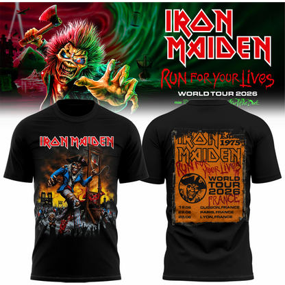 Limited Edition Run For Your Lives 2026 At France T-Shirt