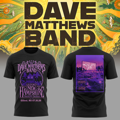 Dave Matthews Band - Limited Edition Summer Tour 2026 At Gilford T-shirt 2