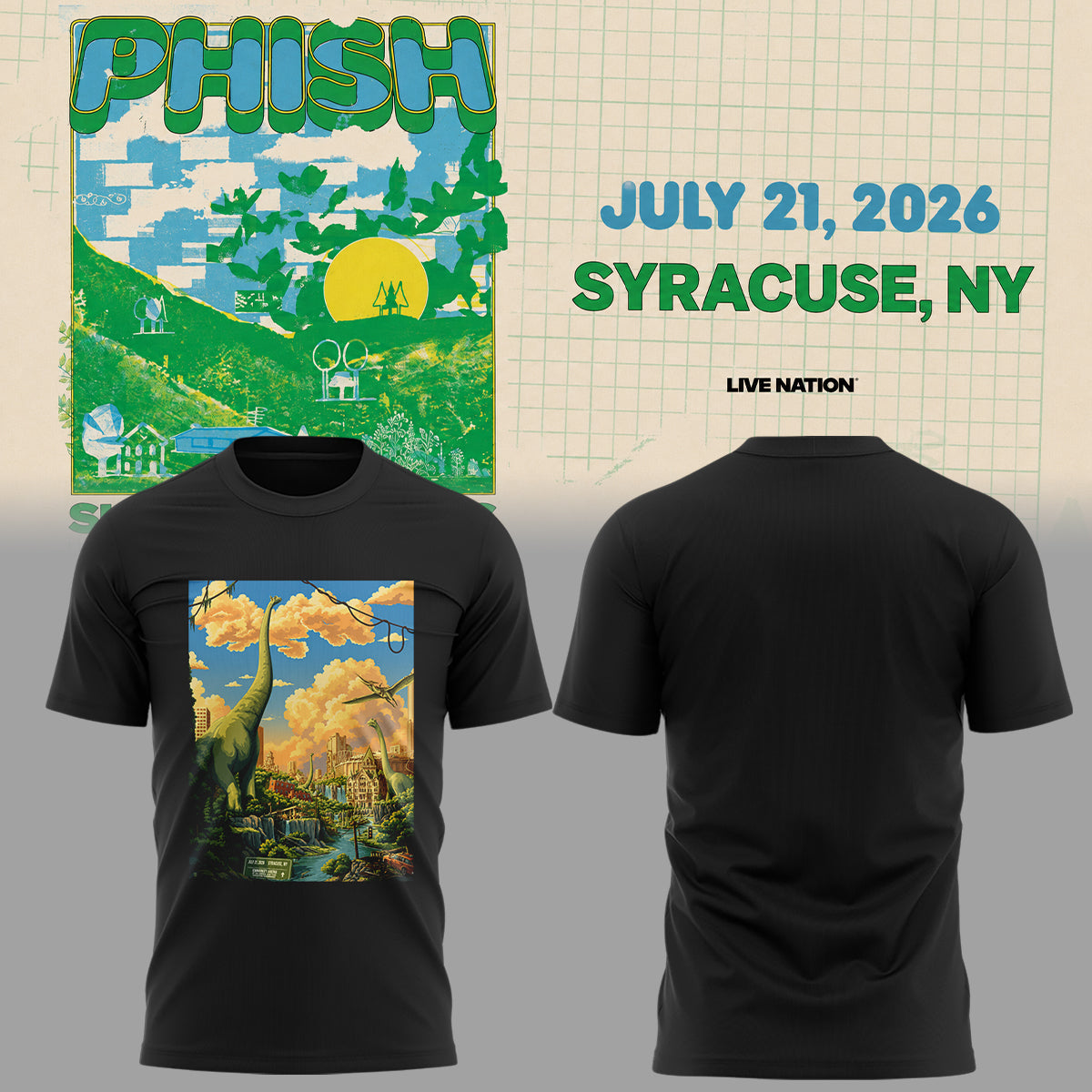 Limited Editon Phish Summer Tour 2026 Shirt 2