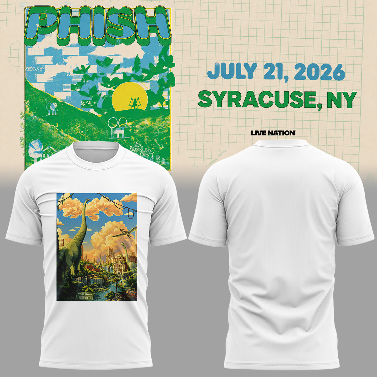 Limited Editon Phish Summer Tour 2026 Shirt 1