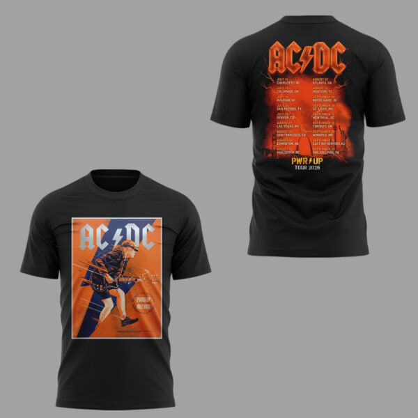 Limited Edition AC/DC Power Up Tour 2026 tshirt 2