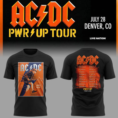 Limited Edition AC/DC Power Up Tour 2026 tshirt 2