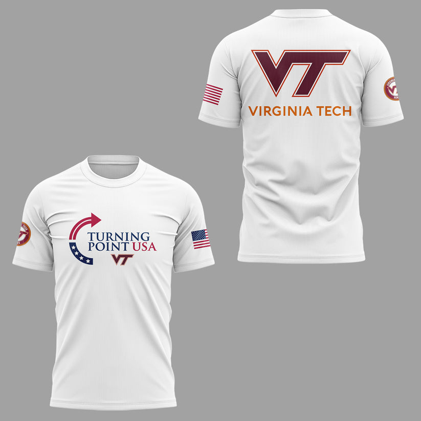 Limited Edition Virginia Tech x Turning Point USA 2025 TShirt
