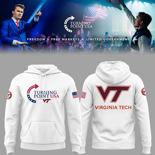 Limited Edition Virginia Tech x Turning Point USA 2025 Hoodie
