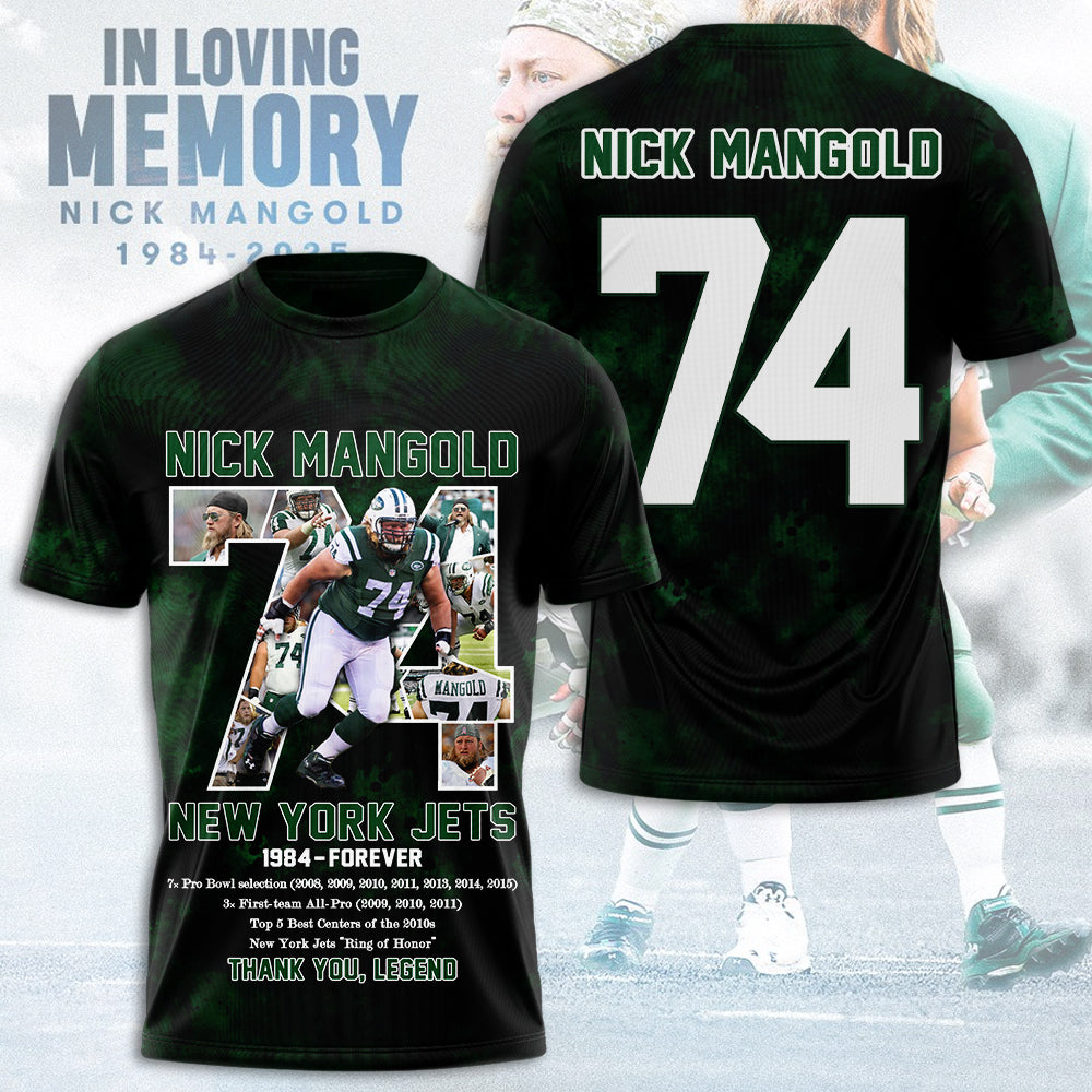 Nick Mangold x New York Jets 3D Apparel