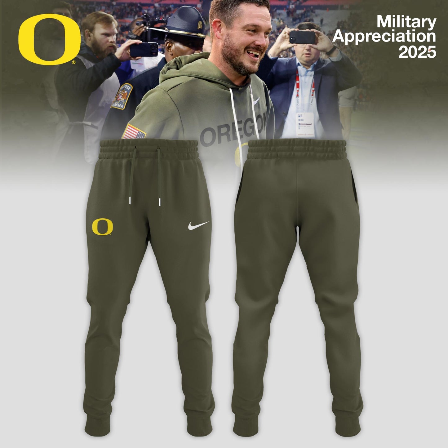 Oregon Ducks 2025 Military Appreciation Limited Edition Sweatshirt