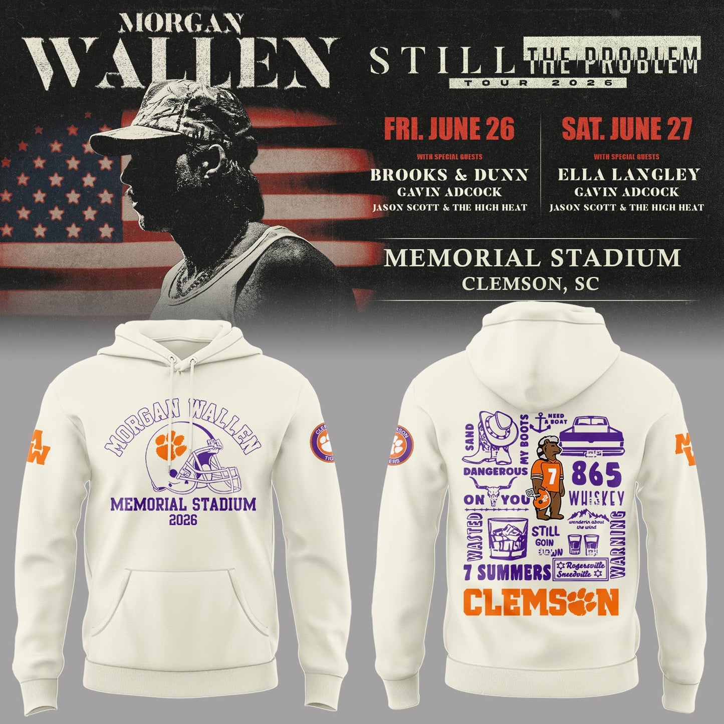 Limited Edition Still The Problem Tour 2026 At Memorial Stadium Hoodie