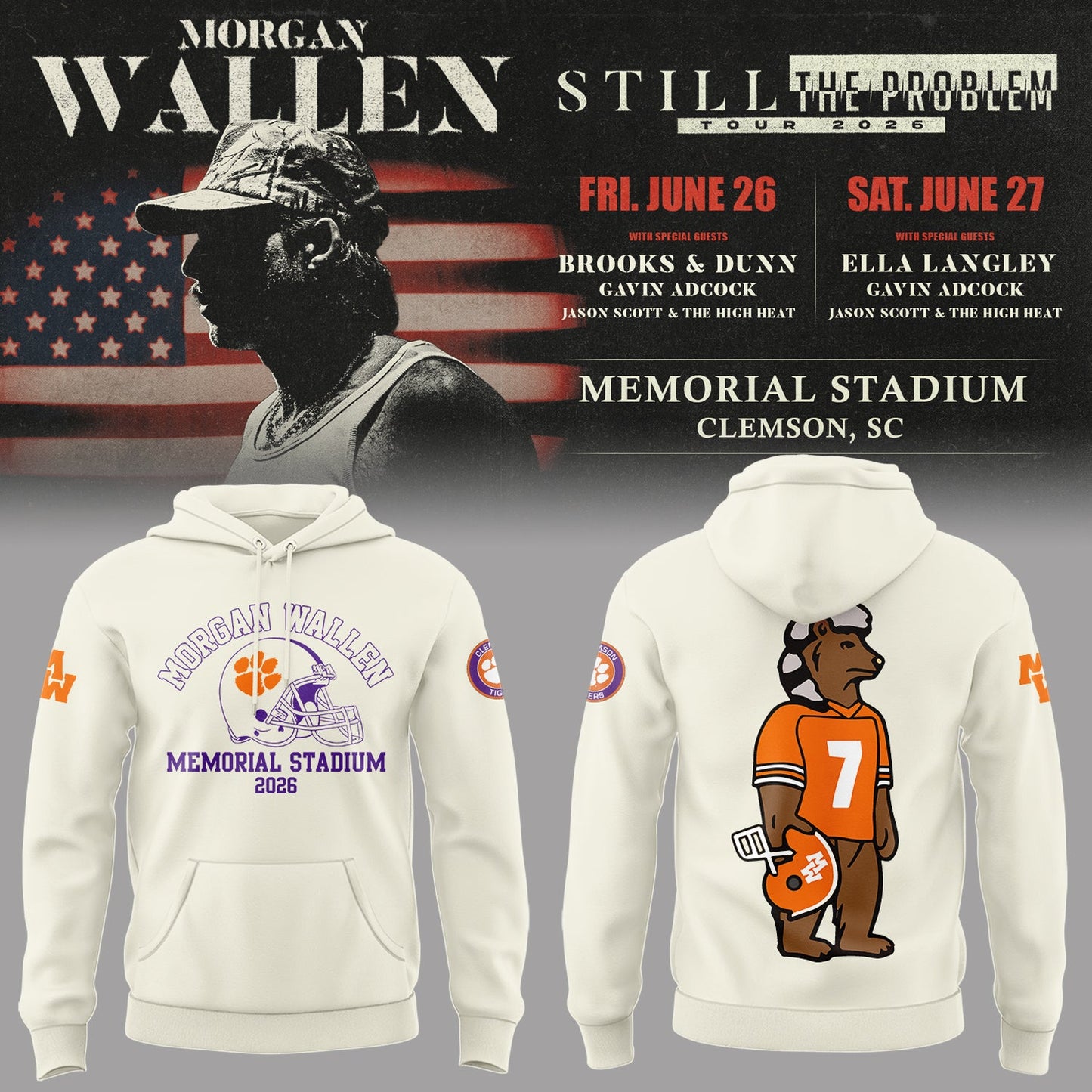 Limited Edition Still The Problem Tour 2026 At Memorial Stadium Hoodie