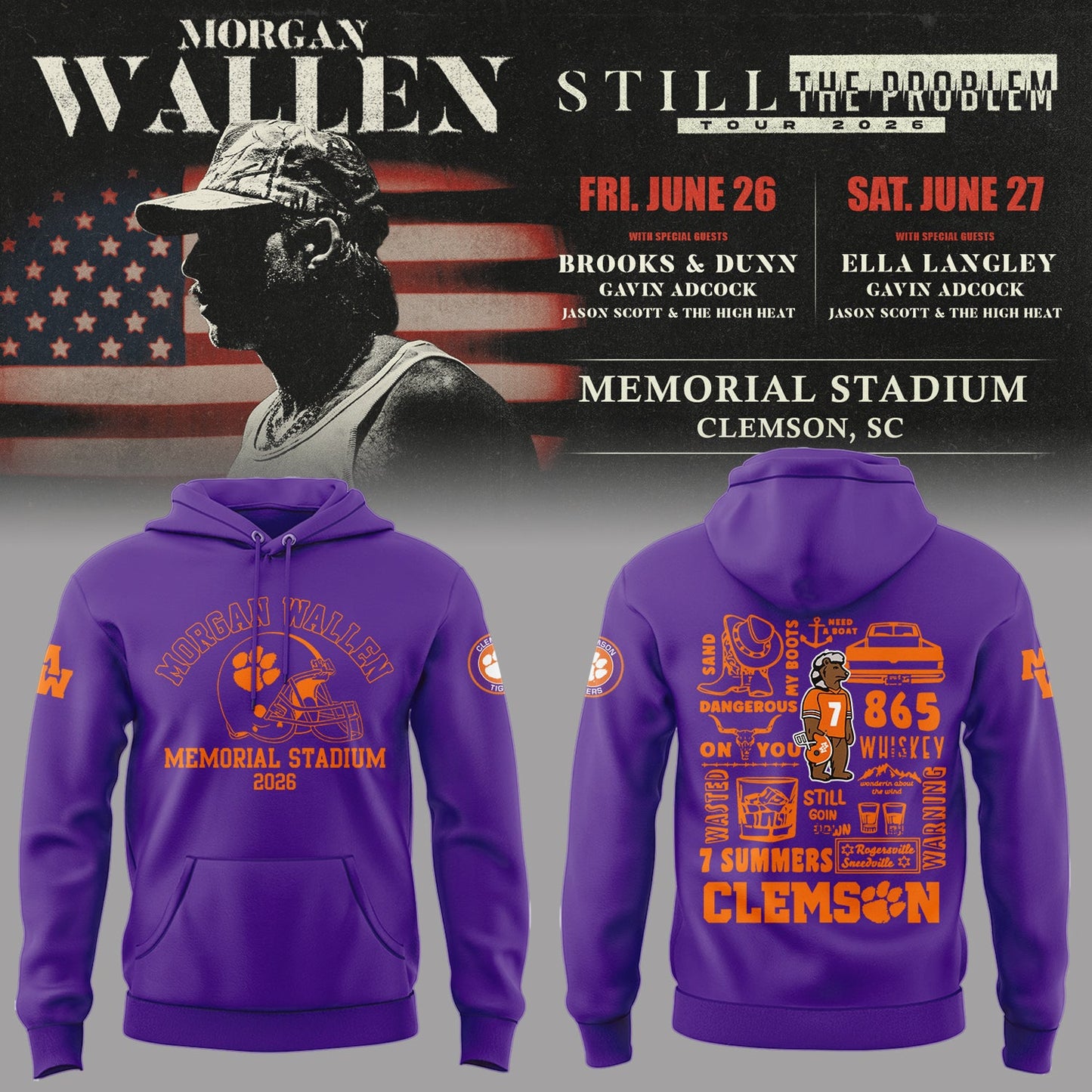 Limited Edition Still The Problem Tour 2026 At Memorial Stadium Hoodie