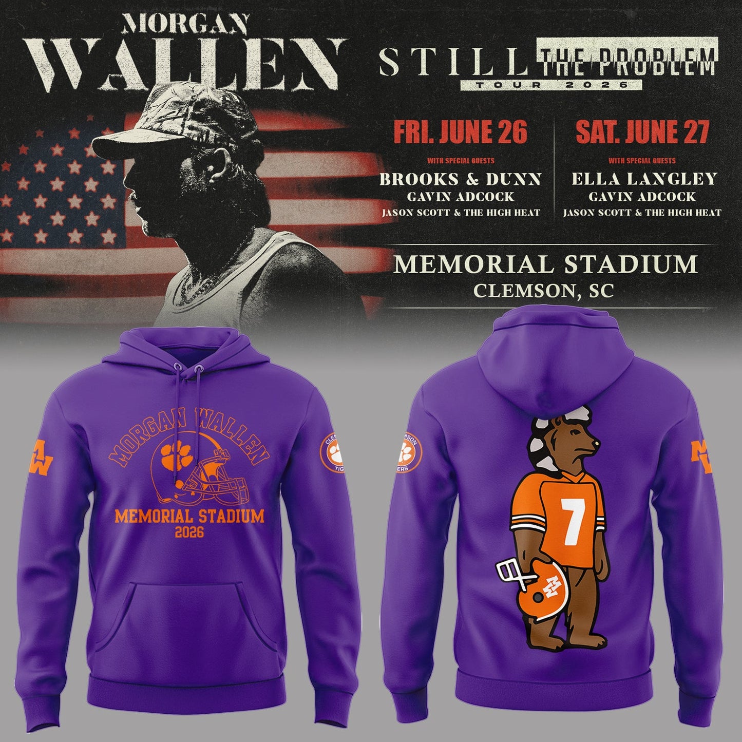 Limited Edition Still The Problem Tour 2026 At Memorial Stadium Hoodie