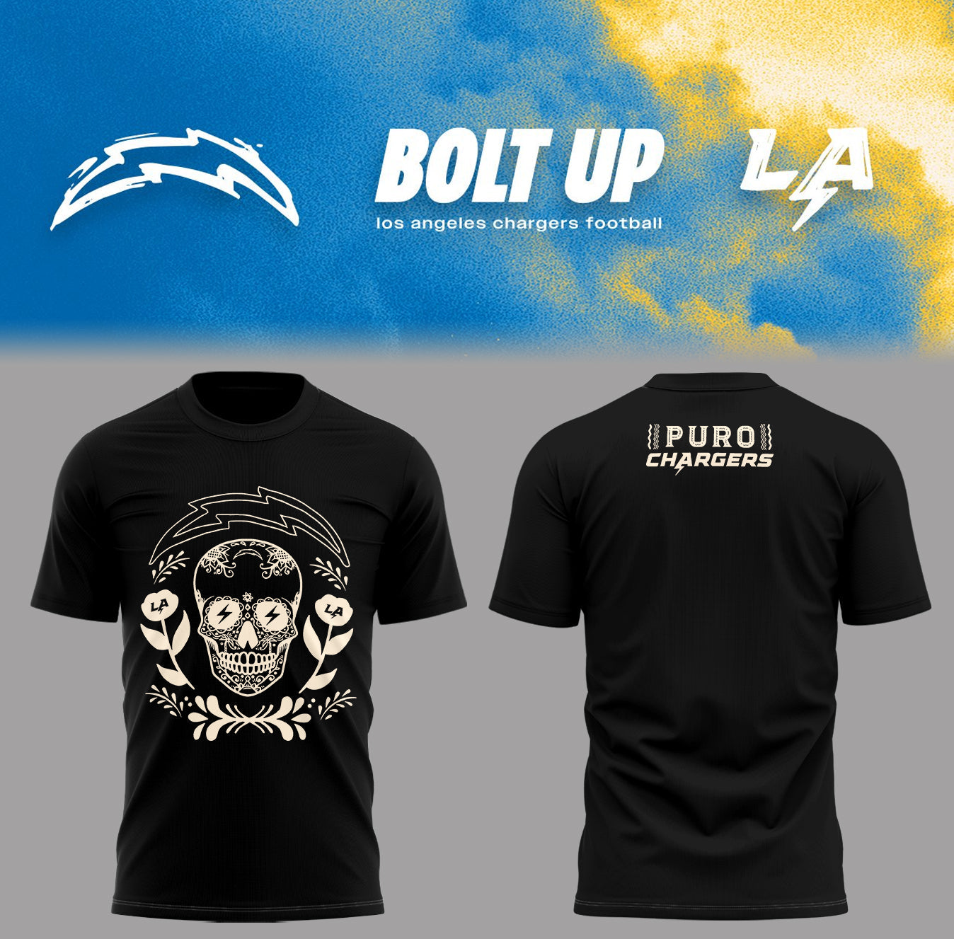 Limited Edition Chargers Bolt Up Shirt-PA073125007