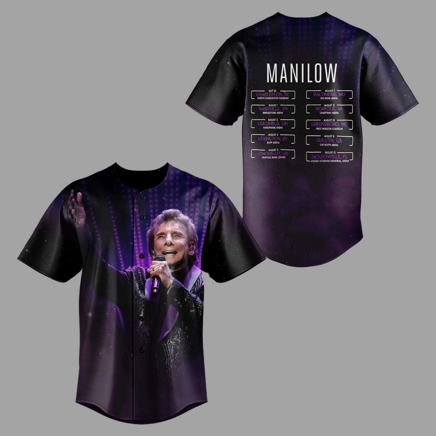 Limited Editon Barry Manilow The Last Columbus Concert Jersey-PA080326025