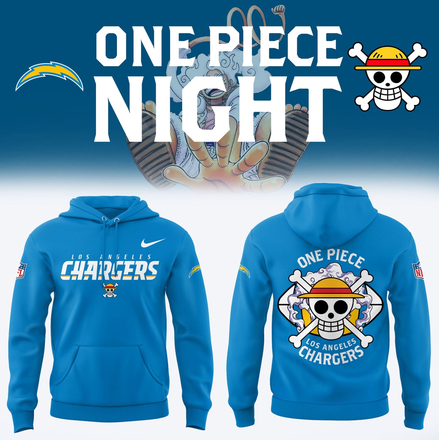 One Piece x Chargers Limited Edition Hoodie-PU0103252400
