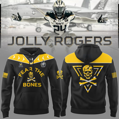 Navy FB 2024 Limited Veterans “Jolly Jogger” Black Hoodie