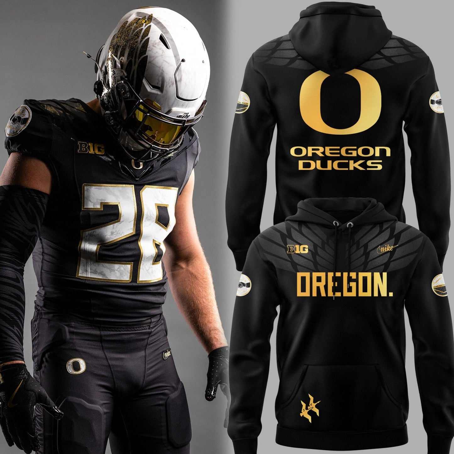 Limited Edition Ducks FB A Tribute to Phil and Bill “ShoeDuck” Black Hoodie