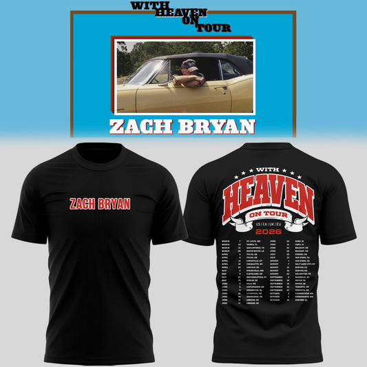 Limited Zach “With Heaven On Tour 2026.” TShirt-PU26030705