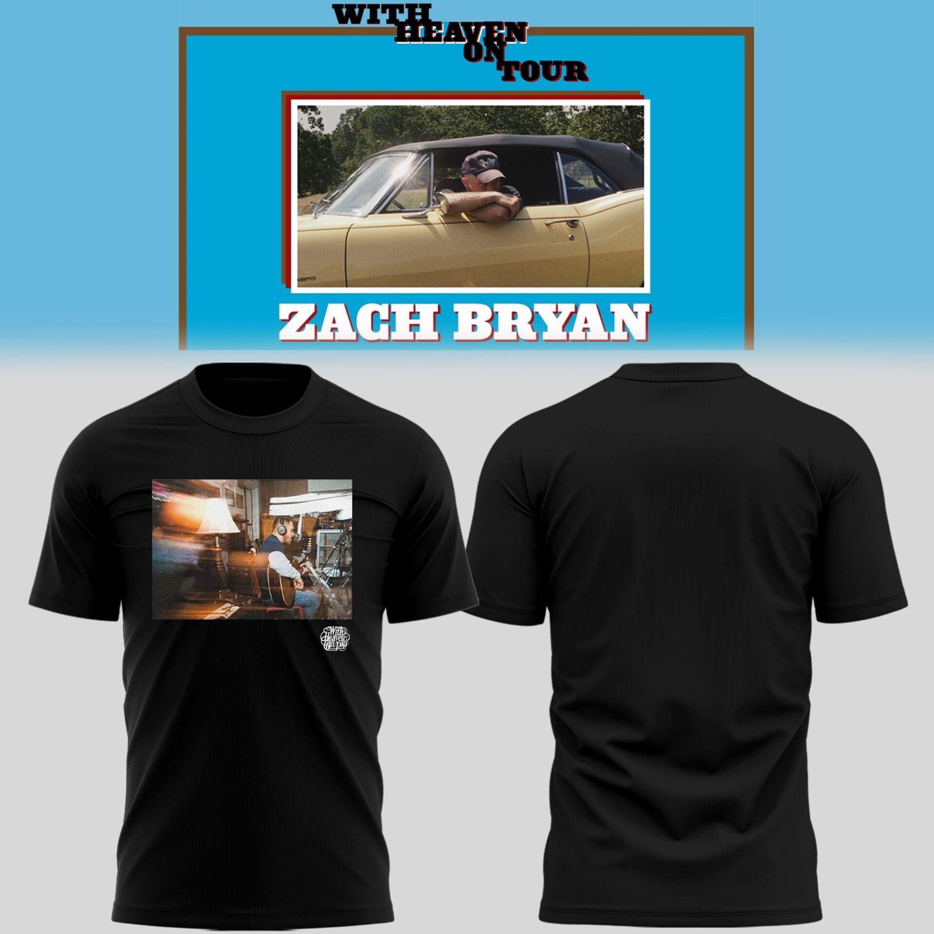 Limited Zach “With Heaven On Tour 2026.” TShirt-PU26030939