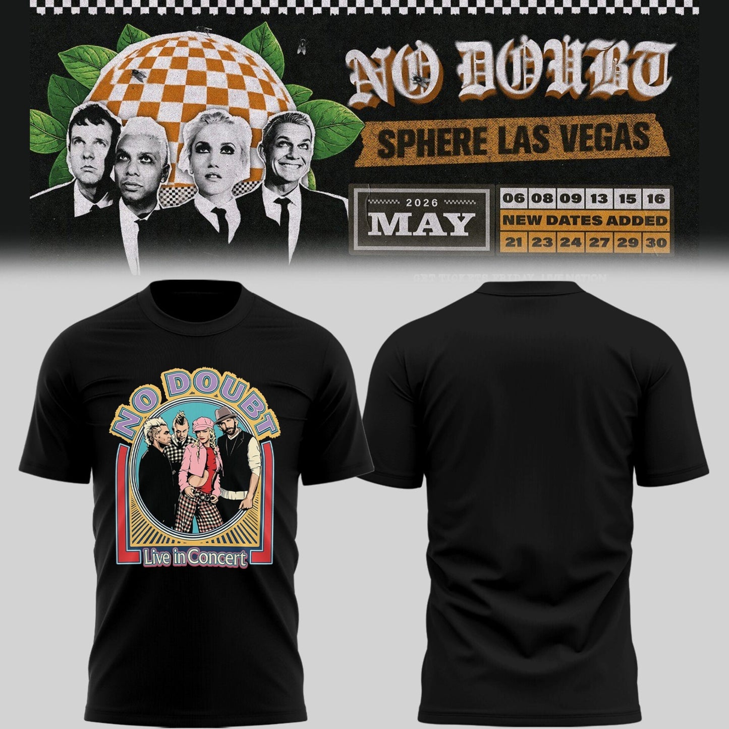 Limited Edition N. Doubt Live at Sphere 2026 Shirt-PU26050801