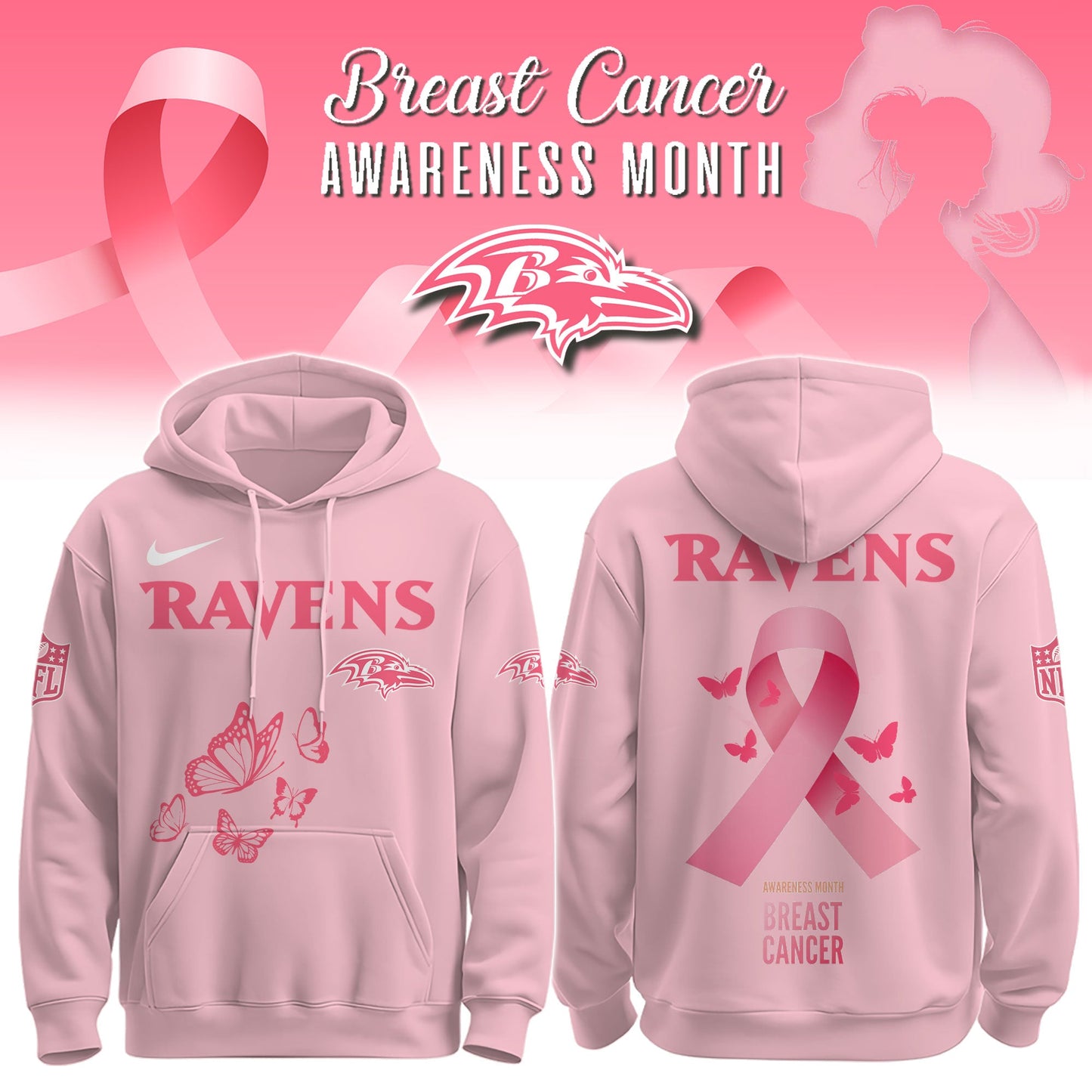 Ravens Breast Cancer Awareness Edition Hoodie